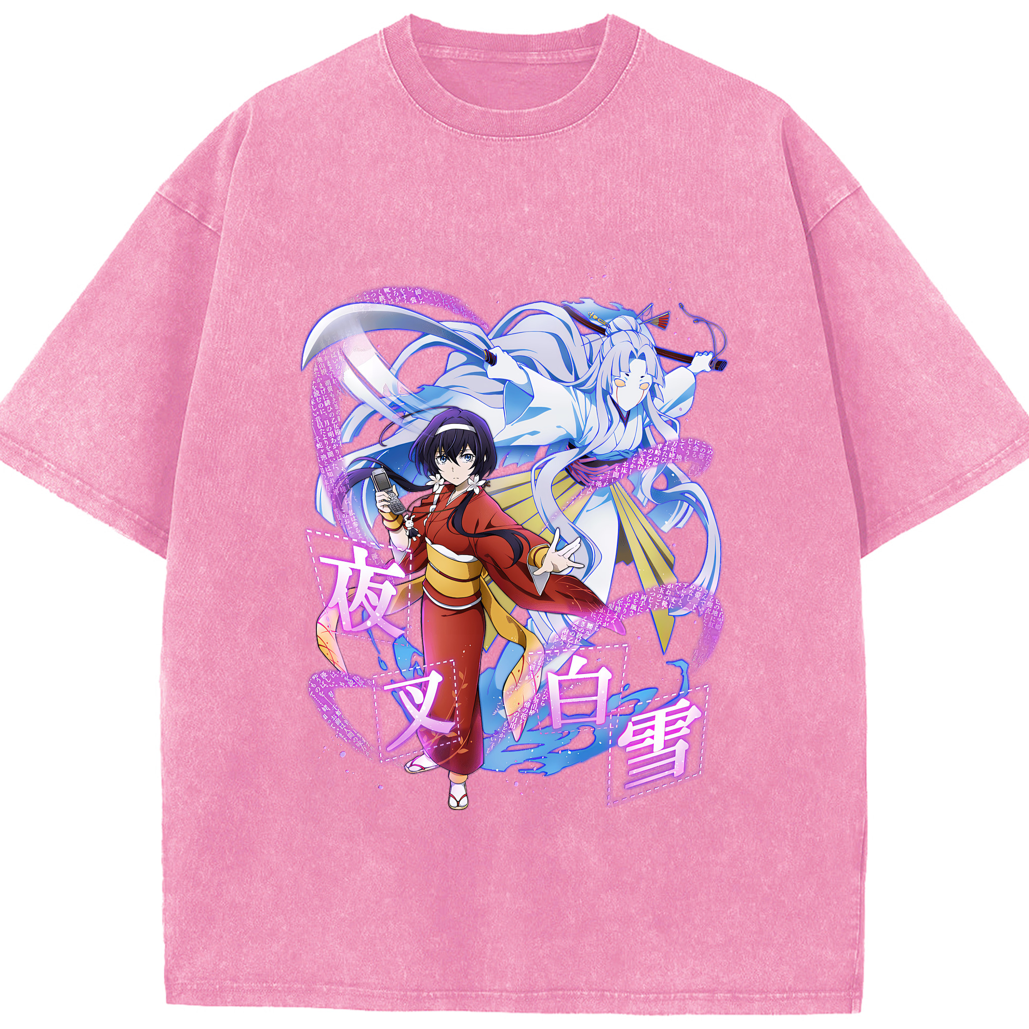 （画像用） 文豪ストレイドッグス Bungo Stray Dogs 綿100% ヴィンテージ風 半袖Tシャツ（フロントプリント）